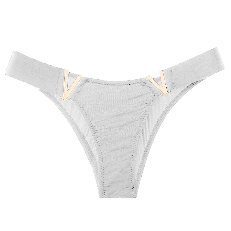 Liviabliss 7140 - V Harf Desenli Solid Color Külot