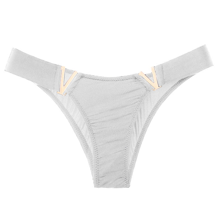 Liviabliss 7140 - V Harf Desenli Solid Color Külot