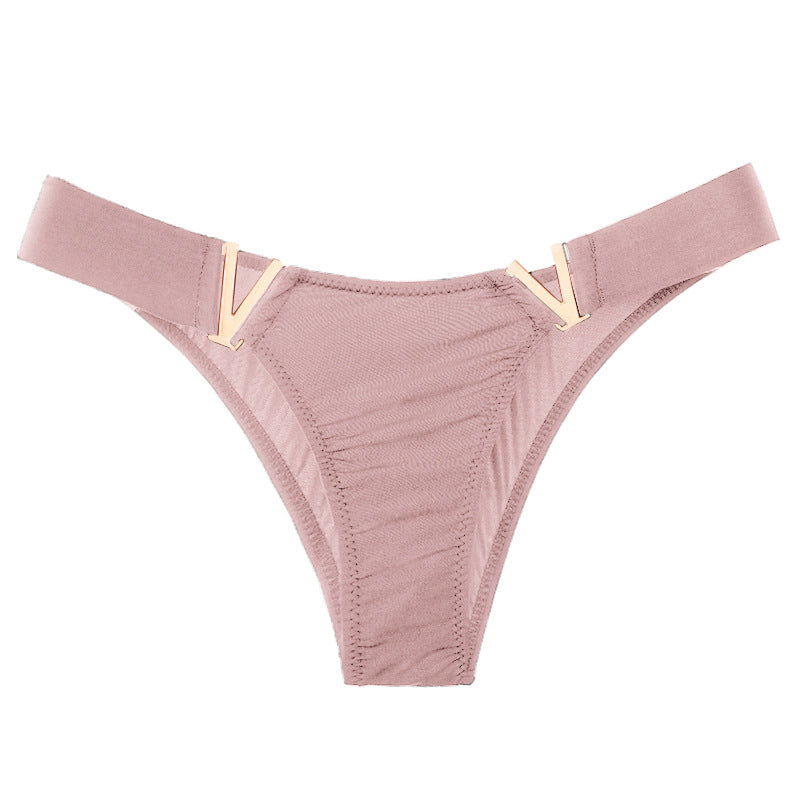 Liviabliss 7140 - V Harf Desenli Solid Color Külot