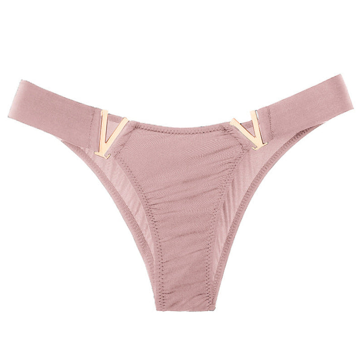 Liviabliss 7140 - V Harf Desenli Solid Color Külot