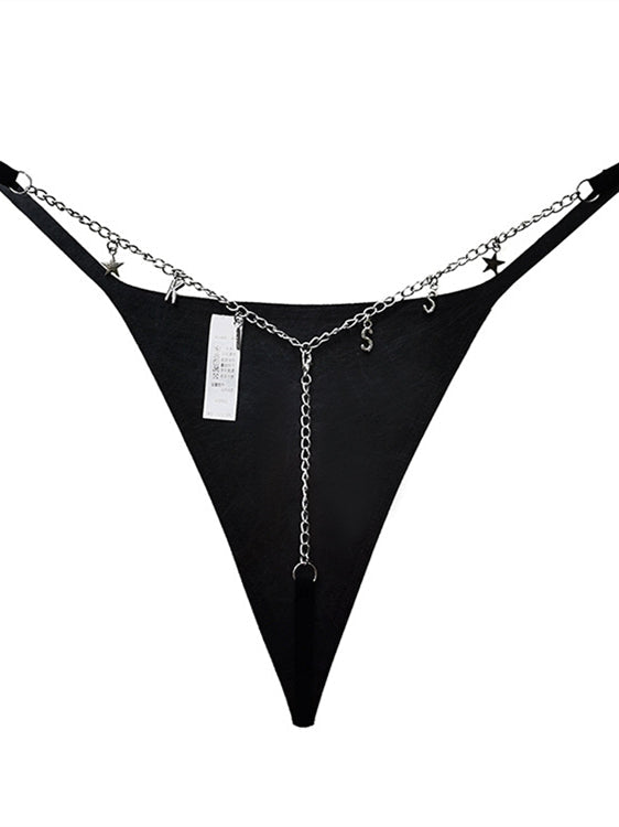 Liviabliss 7131 - Heart Metal Waist Chain Solid Color T-String String Külot