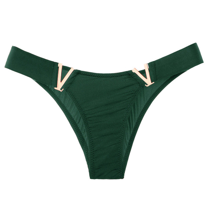 Liviabliss 7140 - V Harf Desenli Solid Color Külot