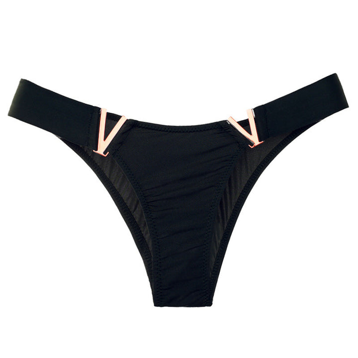 Liviabliss 7140 - V Harf Desenli Solid Color Külot