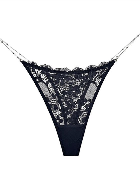 Liviabliss 7131 - Heart Metal Waist Chain Solid Color T-String String Külot