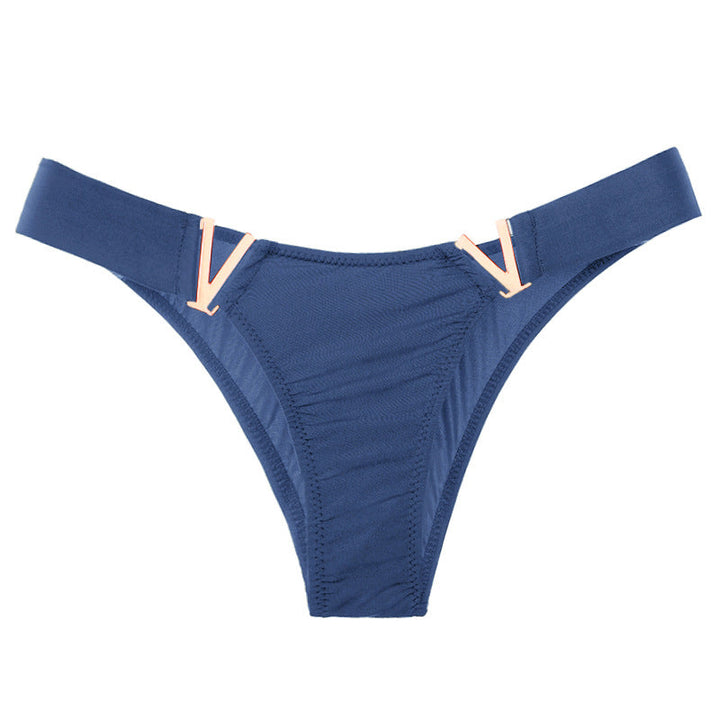 Liviabliss 7140 - V Harf Desenli Solid Color Külot