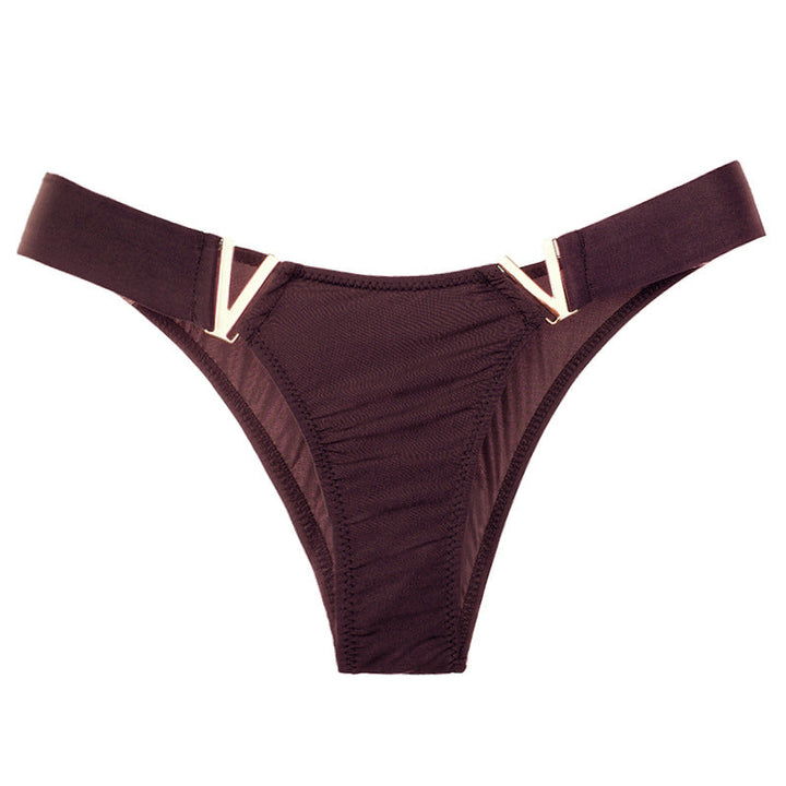 Liviabliss 7140 - V Harf Desenli Solid Color Külot
