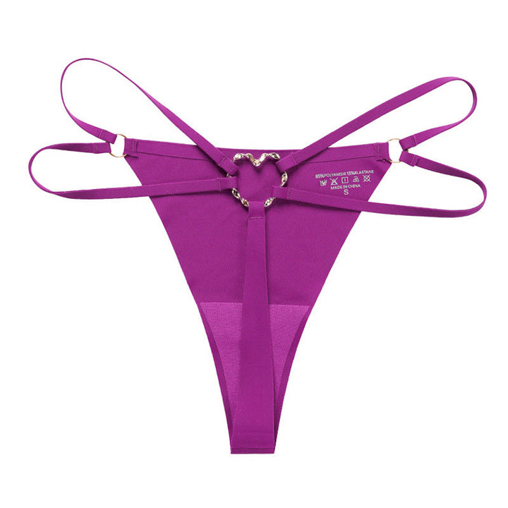 Liviabliss 7157 - Back Heart Shape Crystal Oyuklu Out T-String Külot