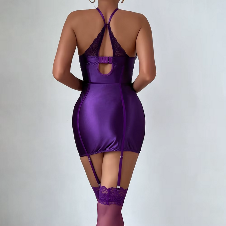 Livia  3092 Seraphine Satin & Lace Embrace Lingerie Set