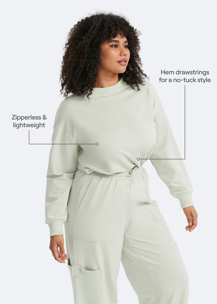 Bagcikli Kisa Sweatshirt