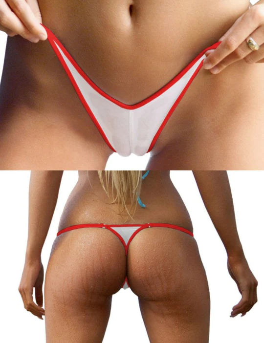 Liviabliss 7129 - Kontrast Renk Çizgili T-String Külot